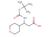 3-<span class='lighter'>TERT-BUTOXYCARBONYLAMINO</span>-3-(TETRAHYDRO-PYRAN-4-<span class='lighter'>YL</span>)-PROPIONIC ACID
