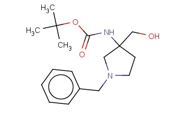 1-<span class='lighter'>苄基</span>-3-<span class='lighter'>羟</span>甲基-3-叔丁氧羰基氨基吡咯烷