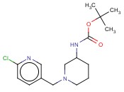 N-[1-[(6-氯-3-<span class='lighter'>吡啶基</span>)甲基]-3-<span class='lighter'>哌啶</span><span class='lighter'>基</span>]氨基甲酸叔丁酯