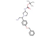 叔-<span class='lighter'>丁基</span> N-[1-[2-氨基-1-(4-苄氧基苯基)乙基]<span class='lighter'>吡咯烷</span>-3-基]氨基甲酸酯