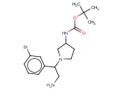 叔-<span class='lighter'>丁基</span> N-[1-[2-氨基-1-(3-溴苯基)乙基]<span class='lighter'>吡咯烷</span>-3-基]氨基甲酸酯