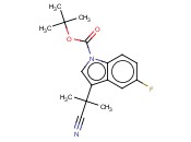 3-(1-<span class='lighter'>氰</span><span class='lighter'>基</span>-1-甲基乙基)-5-氟1H-<span class='lighter'>吲哚</span>-1-羧酸-1-1,1-二甲基乙酯