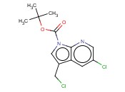 1-BOC-5-<span class='lighter'>CHLORO</span>-3-(<span class='lighter'>CHLOROMETHYL</span>)-7-AZAINDOLE