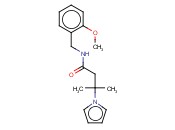 N-(<span class='lighter'>2-METHOXYBENZYL</span>)-BETA, BETA-DIMETHYL-1-PYRROLEPROPANAMIDE