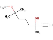 <span class='lighter'>3,7-DIMETHYL-7-METHOXY-1-OCTYN-3-OL</span>