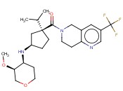 1,5-脱水-2,3-双脱氧-3-[[(1R,3S)-3-[[7,8-二氢-3-(三<span class='lighter'>氟</span>甲基)-1,6-<span class='lighter'>萘</span>啶-6(5H)-基]羰基]-3-(1-甲基乙基)环戊基]氨基]-4-O-甲基-D-赤式-戊糖醇
