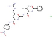 N-苯甲酰-<span class='lighter'>L-</span>缬氨酰甘氨酰-<span class='lighter'>L-</span>精<span class='lighter'>氨酸</span>对硝基苯胺<span class='lighter'>盐酸盐</span>