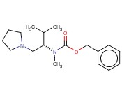 (S)-METHYL-(2-METHYL-1-<span class='lighter'>PYRROLIDIN-1-YLMETHYL-PROPYL</span>)-<span class='lighter'>CARBAMIC</span> ACID <span class='lighter'>BENZYL</span> <span class='lighter'>ESTER</span>