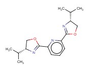 <span class='lighter'>PYRIDINE</span>, <span class='lighter'>2,6</span>-BIS[(4R)-4,5-DIHYDRO-4-(1-METHYLETHYL)-2-OXAZOLYL]-