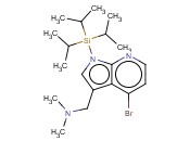 4-溴-N,N-二甲基-1-[三(1-甲基乙基)硅酯]-1H-吡咯并[2,3-B]<span class='lighter'>吡啶</span>-3-<span class='lighter'>甲</span><span class='lighter'>胺</span>