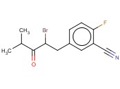 5-(2-BROMO-4-METHYL-3-OXOPENTYL)-<span class='lighter'>2-FLUOROBENZONITRILE</span>