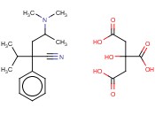 异柠檬<span class='lighter'>酸</span>4-二<span class='lighter'>甲</span><span class='lighter'>氨基</span>-2,2-异丙基苯基戊腈