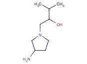 1-(3-AMINO-1-PYRROLIDINYL)-3-METHYL-2-<span class='lighter'>BUTANOL</span>
