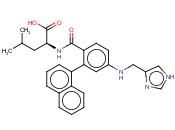 N-[[4-(IMIDAZOL-4-YL)METHYLAMINO]-2-(1-NAPHTHYL)BENZOYL]<span class='lighter'>LEUCINE</span>