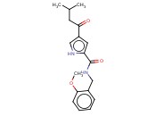 N-(<span class='lighter'>2-METHOXYBENZYL</span>)-4-(3-METHYLBUTANOYL)-1H-PYRROLE-2-CARBOXAMIDE