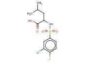 N-[(3-CHLORO-4-FLUOROPHENYL)SULFONYL]<span class='lighter'>LEUCINE</span>