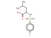 N-[(4-FLUOROPHENYL)SULFONYL]-L-<span class='lighter'>LEUCINE</span>
