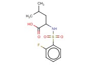 <span class='lighter'>LEUCINE</span>, N-[(2-FLUOROPHENYL)SULFONYL]-