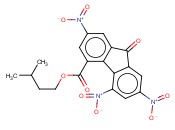 <span class='lighter'>ISOPENTYL</span> <span class='lighter'>2,5,7-TRINITRO-9-OXO-9H-FLUORENE-4-CARBOXYLATE</span>