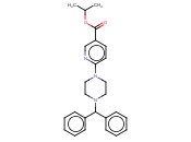 ISOPROPYL 6-(4-BENZHYDRYLPIPERAZINO)<span class='lighter'>NICOTINATE</span>