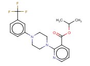 ISOPROPYL 2-(4-[3-(TRIFLUOROMETHYL)PHENYL]PIPERAZINO)<span class='lighter'>NICOTINATE</span>