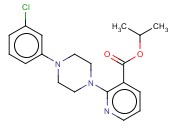 ISOPROPYL 2-[4-(3-CHLOROPHENYL)PIPERAZINO]<span class='lighter'>NICOTINATE</span>