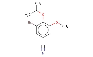 3-溴-4-<span class='lighter'>异</span><span class='lighter'>丙</span><span class='lighter'>氧基</span>-5-甲<span class='lighter'>氧基</span>苯甲腈