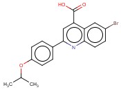 6-<span class='lighter'>溴</span>-2-（4-异丙基<span class='lighter'>苯基</span>）喹啉-4-羧酸