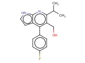 4-(4-<span class='lighter'>氟</span>苯基)-6-(1-甲基乙基)-1H-吡咯并[2,3-B]吡啶-5-甲醇