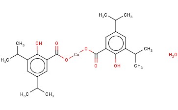 3,5-二异丙基水杨酸<span class='lighter'>邻</span><span class='lighter'>羟</span><span class='lighter'>苄基</span>铜水合物