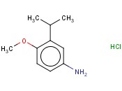 <span class='lighter'>苯胺</span>,4-甲氧基-3-(1-甲基<span class='lighter'>乙基</span>)-, 盐酸 (1:1)