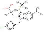 3-[1-(4-<span class='lighter'>氯</span>苄基)-3-叔丁基硫代-5-异丙基<span class='lighter'>吲哚</span>-2-基]-2,2-二甲基丙酸