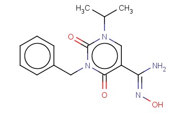 3-BENZYL-N'-HYDROXY-1-ISOPROPYL-2,4-DIOXO-1,2,3,4-TETRAHYDROPYRIMIDINE-5-CARBOXIMIDAMIDE