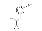 5-[(1-CYCLOPROPYLETHYL)AMINO]-<span class='lighter'>2-FLUOROBENZONITRILE</span>