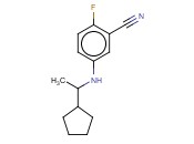 5-[(1-CYCLOPENTYLETHYL)AMINO]-<span class='lighter'>2-FLUOROBENZONITRILE</span>