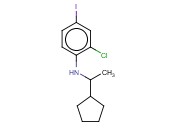 2-CHLORO-N-(1-CYCLOPENTYLETHYL)-<span class='lighter'>4-IODOANILINE</span>