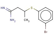 3-[(<span class='lighter'>3-BROMOPHENYL</span>)SULFANYL]BUTANIMIDAMIDE