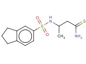 3-(2,3-DIHYDRO-1H-<span class='lighter'>INDENE</span>-5-SULFONAMIDO)BUTANETHIOAMIDE