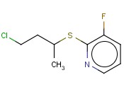 2-[(4-CHLOROBUTAN-2-YL)SULFANYL]-<span class='lighter'>3-FLUOROPYRIDINE</span>