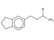 5-(3-BROMOBUTYL)-2,3-DIHYDRO-1H-<span class='lighter'>INDENE</span>
