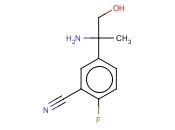 5-(2-AMINO-1-HYDROXYPROPAN-2-YL)-<span class='lighter'>2-FLUOROBENZONITRILE</span>