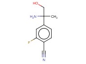 4-(2-AMINO-1-HYDROXYPROPAN-2-YL)-<span class='lighter'>2-FLUOROBENZONITRILE</span>
