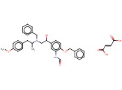 1-(4-<span class='lighter'>苄</span><span class='lighter'>氧基</span>-3-<span class='lighter'>甲</span>酰氨基苯基)-2-[N-苄基-2'-(4-<span class='lighter'>甲</span><span class='lighter'>氧基</span>苯基)-1'-甲基乙基氨基]乙醇半富马酸盐