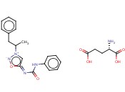 3-(1-甲基-2-苯基乙基)-5-[[(苯基氨基)<span class='lighter'>甲</span>酰]氨基]-1,2,3-恶二唑 <span class='lighter'>L-</span><span class='lighter'>谷氨酸</span>