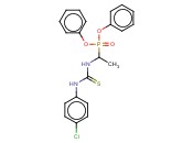 <span class='lighter'>DIPHENYL</span> (1-[[(4-CHLOROANILINO)CARBOTHIOYL]AMINO]ETHYL)PHOSPHONATE