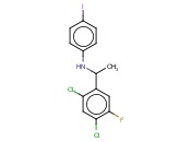 N-[1-(2,4-DICHLORO-5-FLUOROPHENYL)ETHYL]-<span class='lighter'>4-IODOANILINE</span>