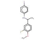 N-[1-(3-FLUORO-4-METHOXYPHENYL)ETHYL]-<span class='lighter'>4-IODOANILINE</span>