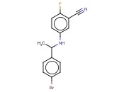 5-([1-(4-BROMOPHENYL)ETHYL]AMINO)-<span class='lighter'>2-FLUOROBENZONITRILE</span>