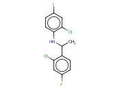 2-CHLORO-N-[1-(2-CHLORO-4-FLUOROPHENYL)ETHYL]-<span class='lighter'>4-IODOANILINE</span>