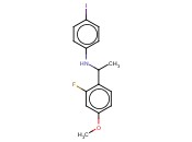 N-[1-(2-FLUORO-4-METHOXYPHENYL)ETHYL]-<span class='lighter'>4-IODOANILINE</span>